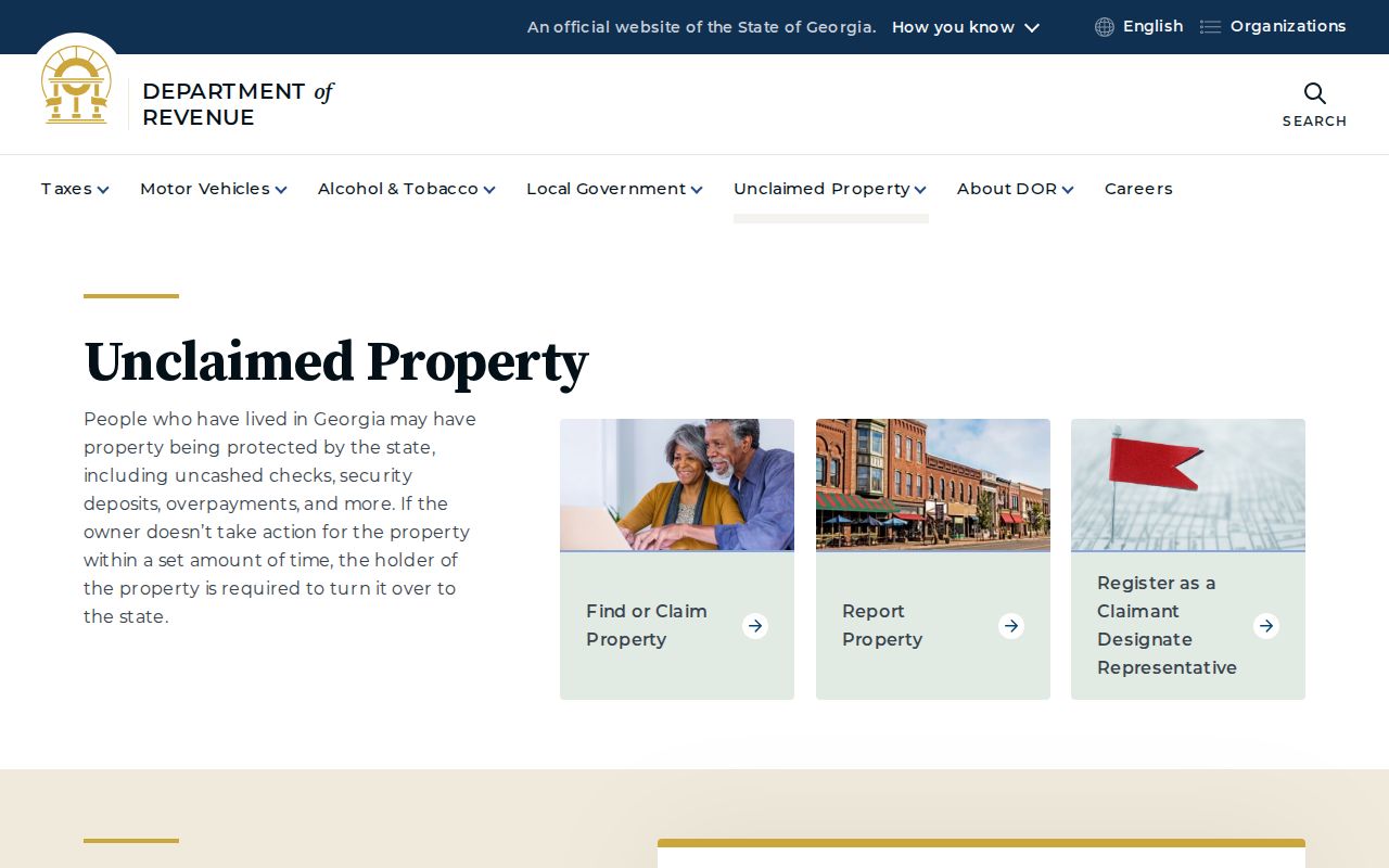Chatham County people search through Georgia unclaimed property